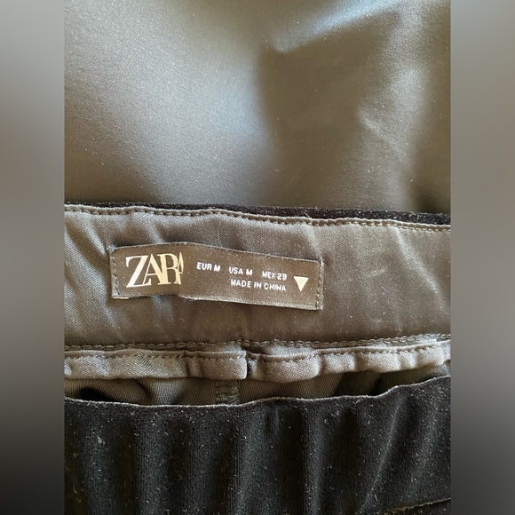 Zara black velvet pants - size M - Picture 4 of 4